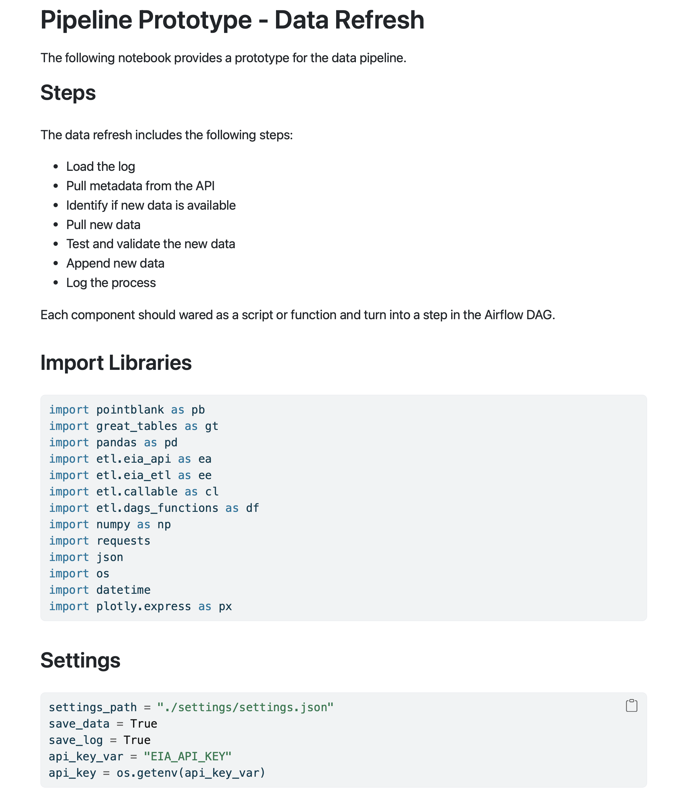 Pipeline Prototype Notebook