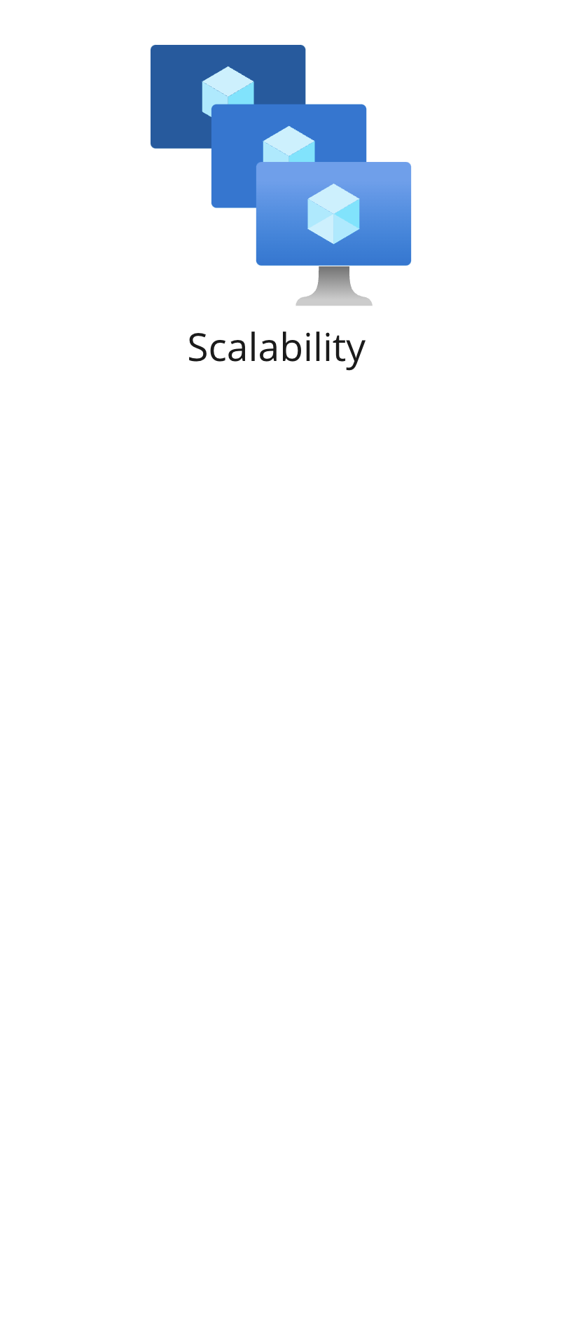 An icon showing scalability.