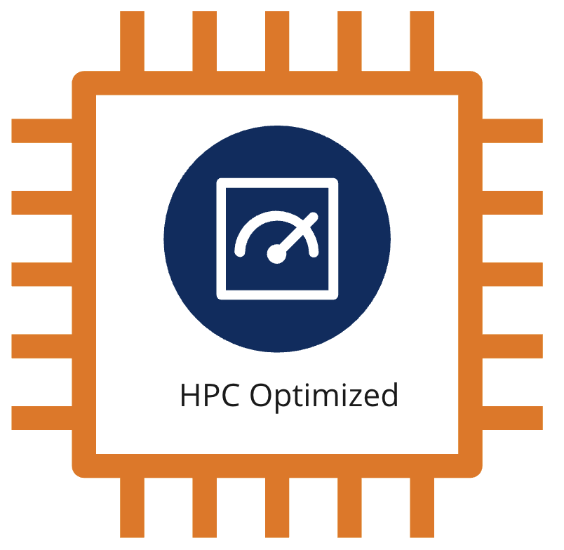 EC2 instance icon showing a high performance compute optimized instance.