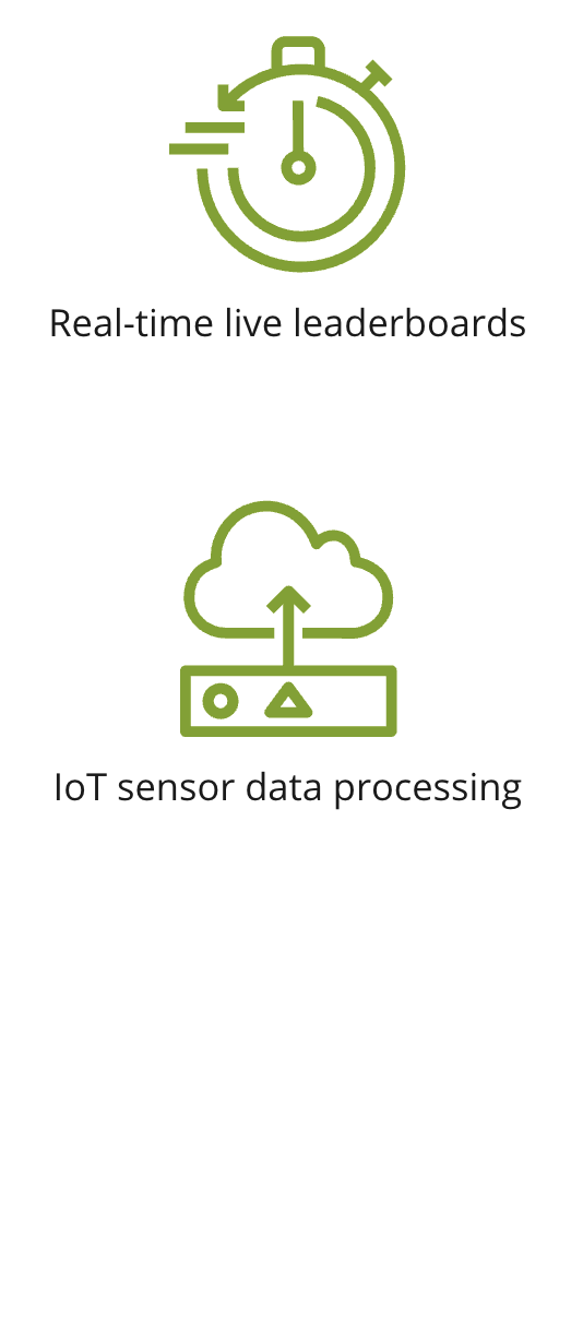 An icon showing IoT sensor data processing.