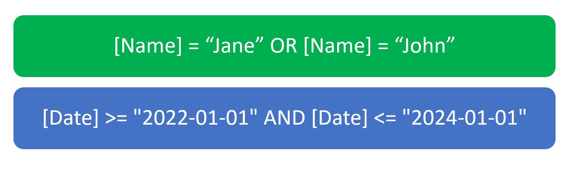 Using the same field in a custom expression example