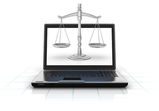 scales of justice inside computer