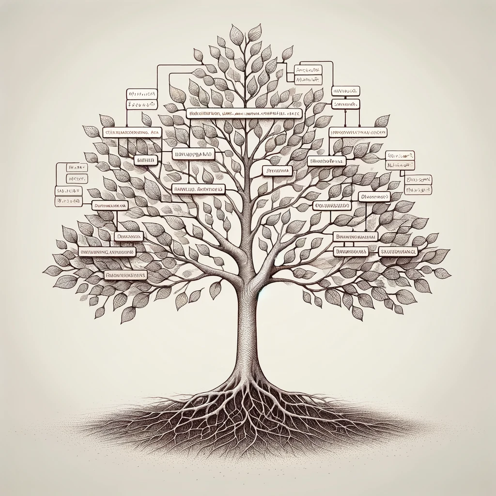 graphic of a decision tree