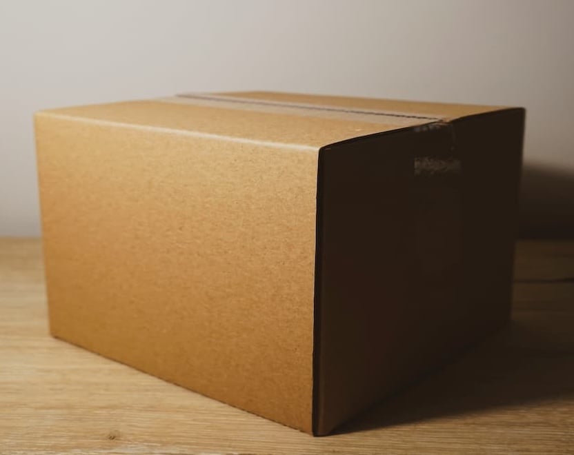 Large cardboard box