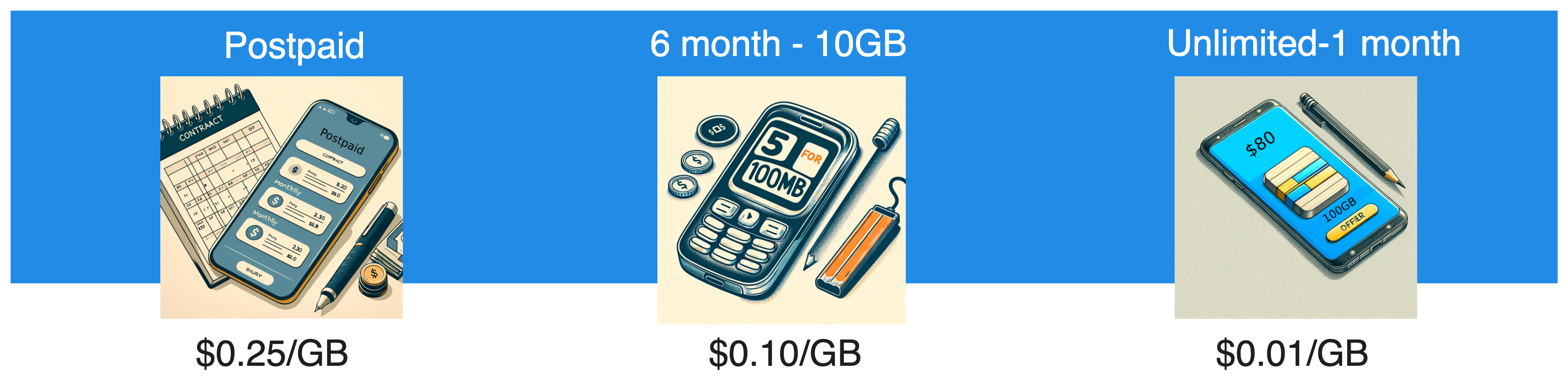 AWS pricing models compared to phone plans