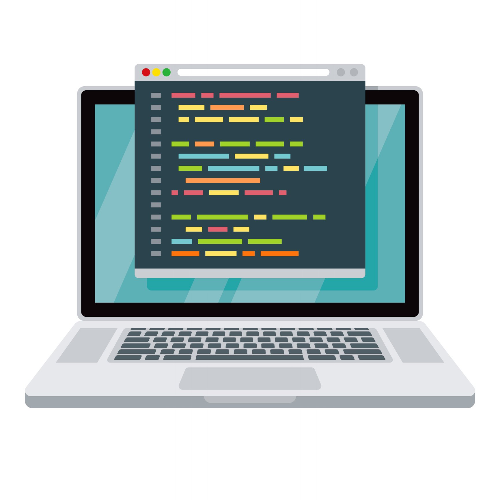 Programming on laptop