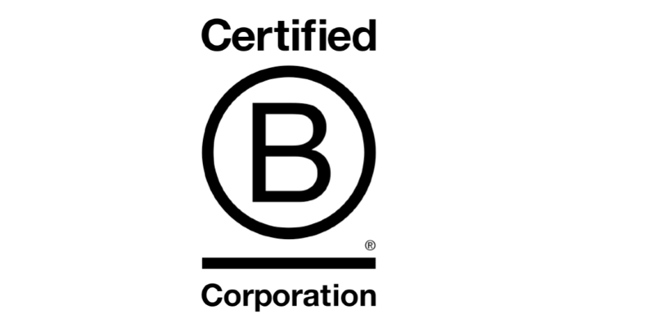 Una foto de la certificación BCorp