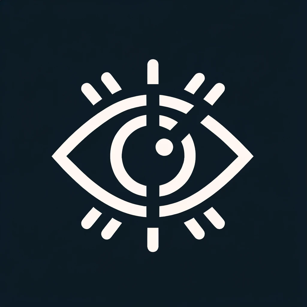 An image of an eye in a dark background as a blind spot