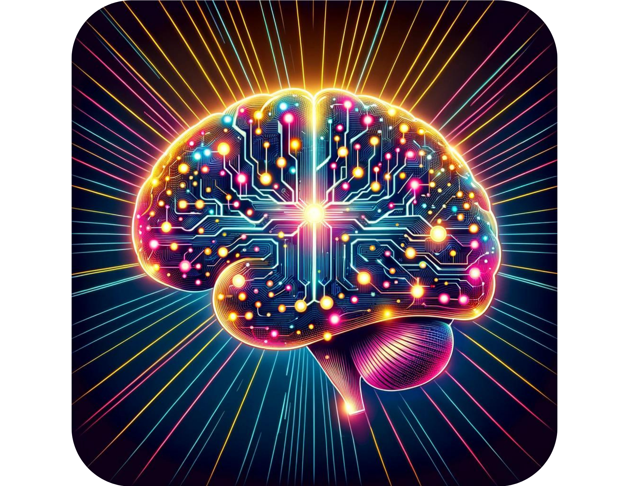 Symbol of the technology behind AI