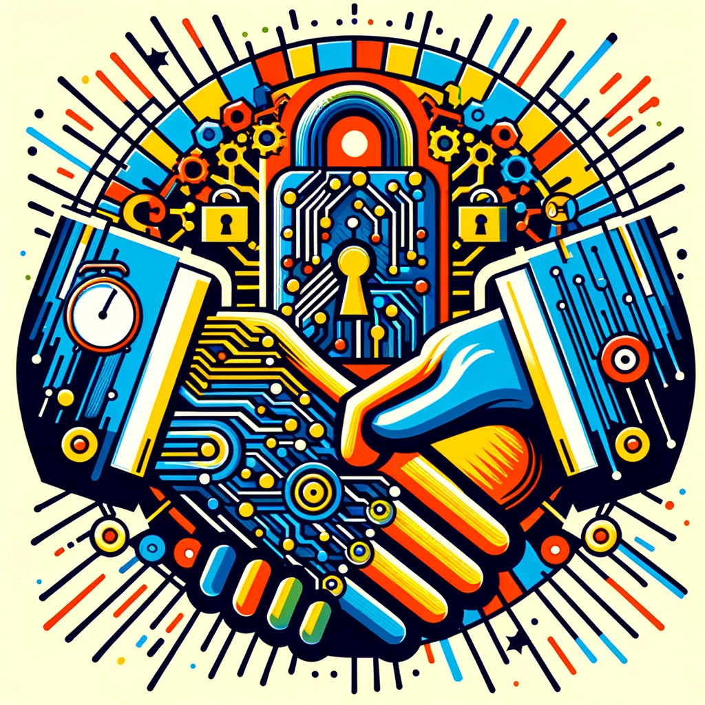 representation of security fostering trust and efficiency