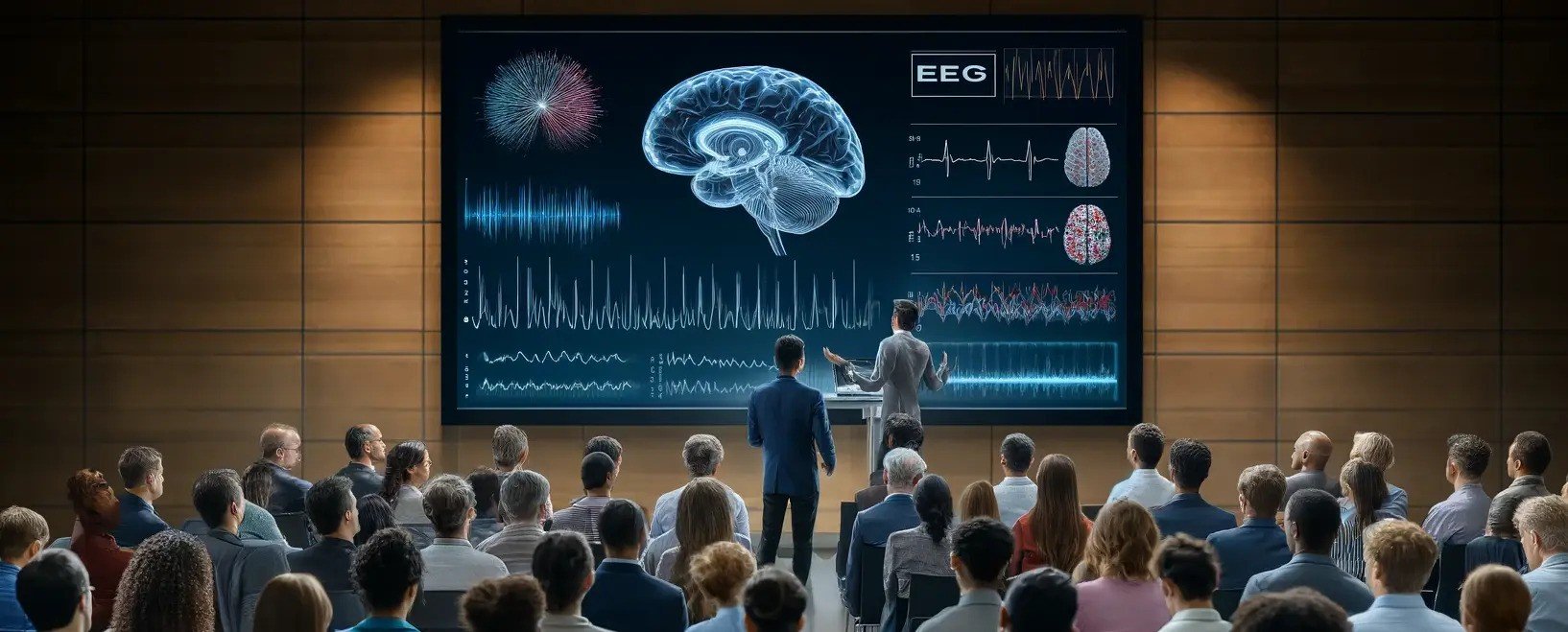 EEG waveforms, complex visualizations