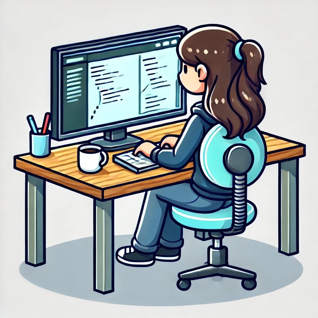 A programmer diligently following PEP 8 standards