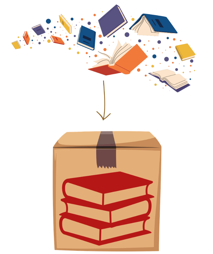 Putting books into the box