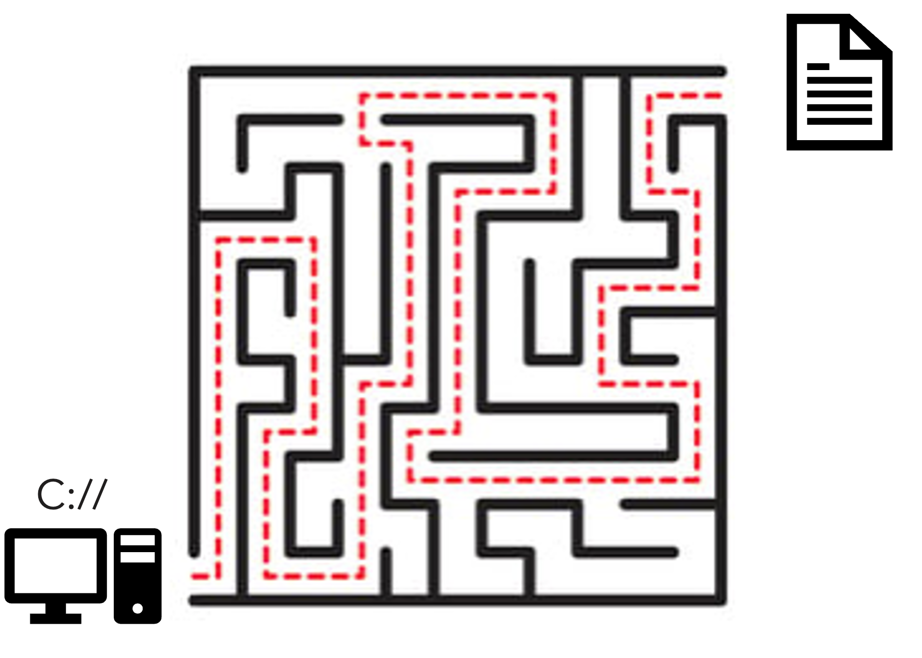Maze from start