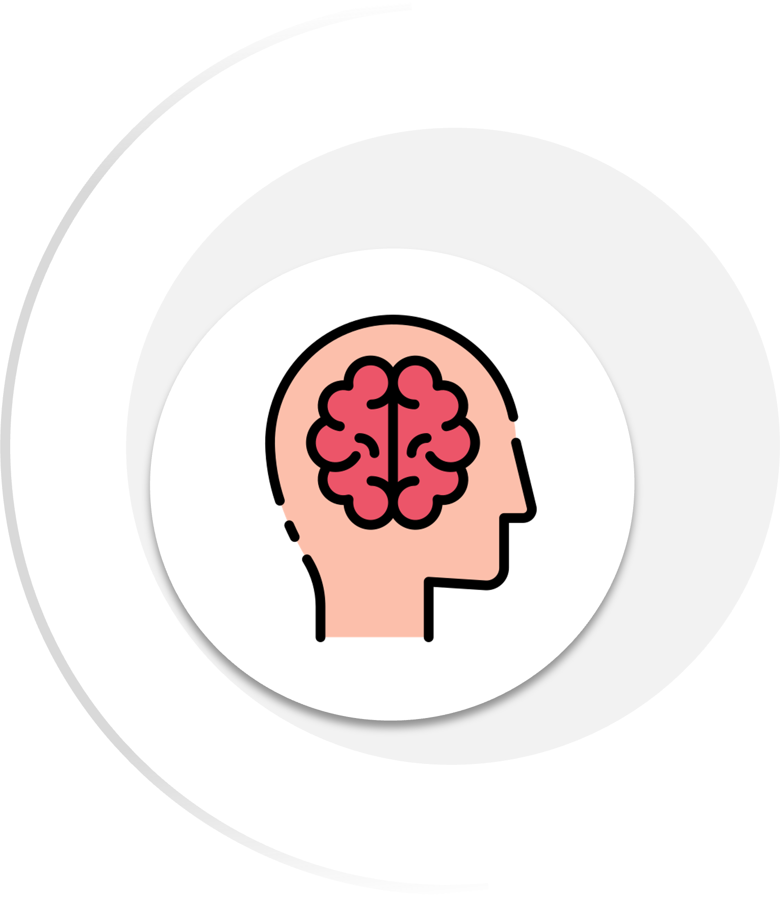 An icon of a human head with a brain inside.