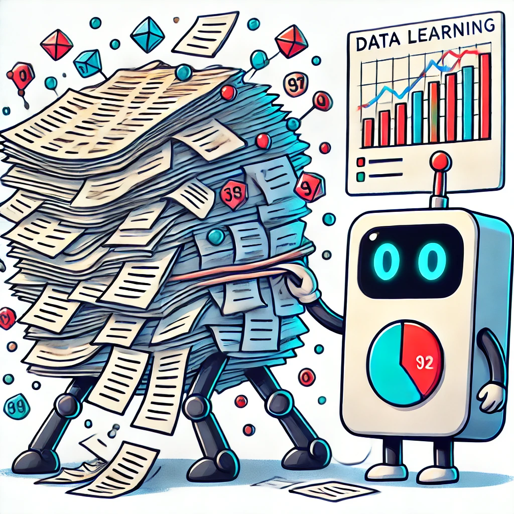 An illustration that represents machine learning