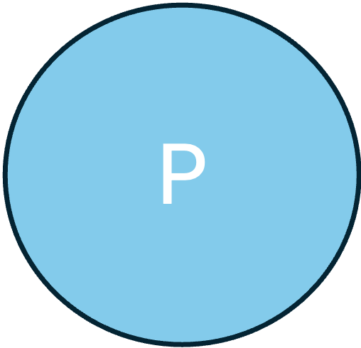 An image that shows the problem space P