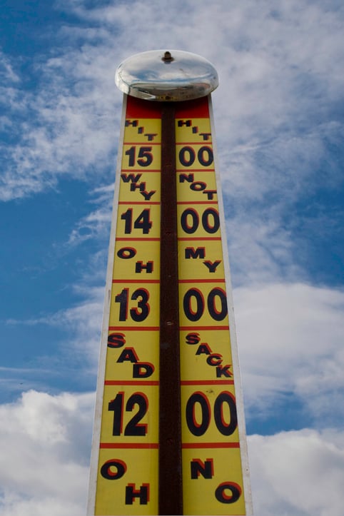 Image of a fairground game strength game