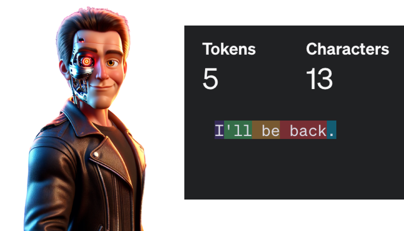 Illustration of man with the likeness of the film character Terminator