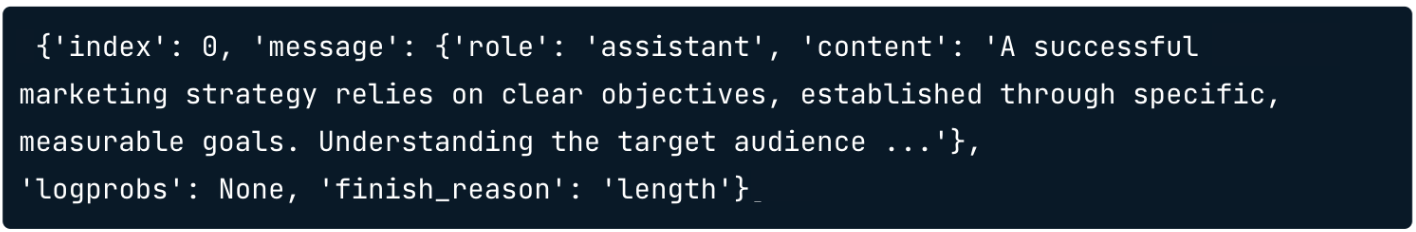 Response output