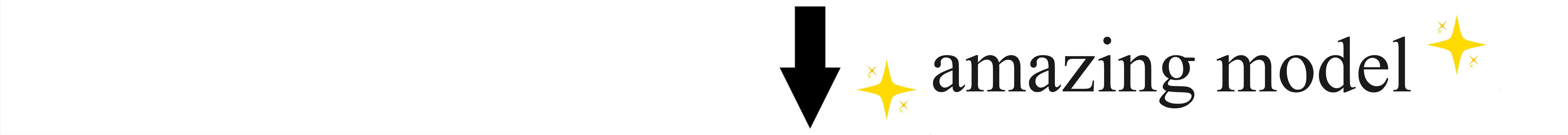 An amazing model receiving garbage as input.