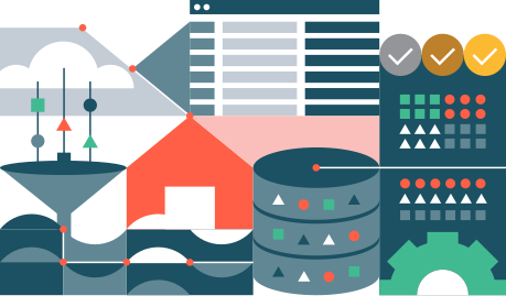 Databricks representation of data warehousing, data lakes, and Delta lake