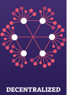 Image depicting how a decentralized system works using different colored dots