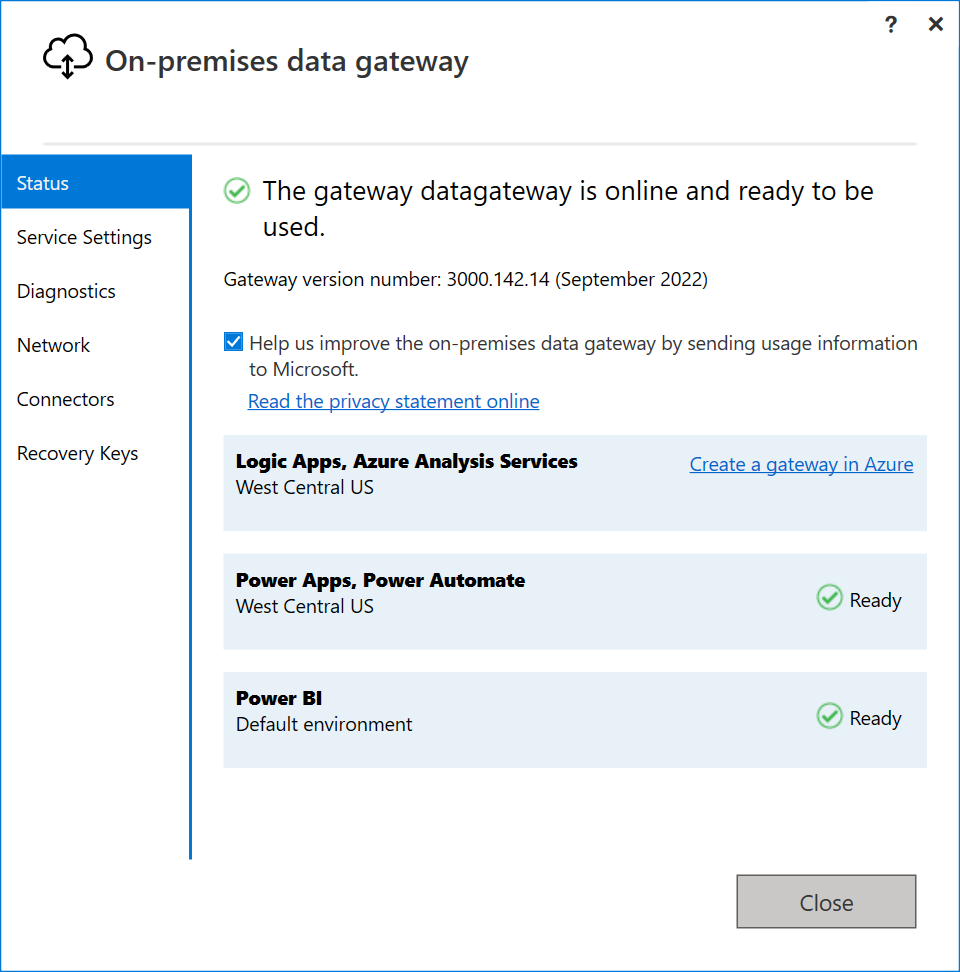 Gateway Screen