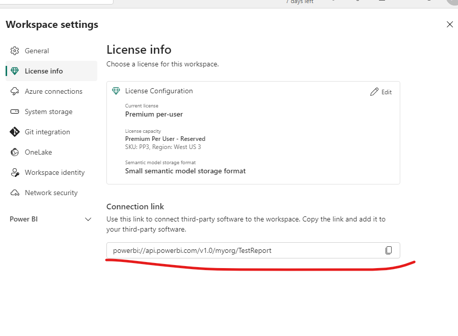Endpoint URL in Fabric