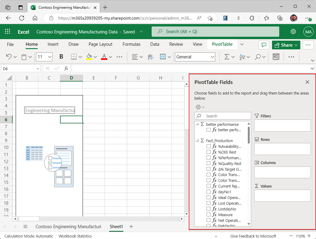 Open Power BI report in Excel