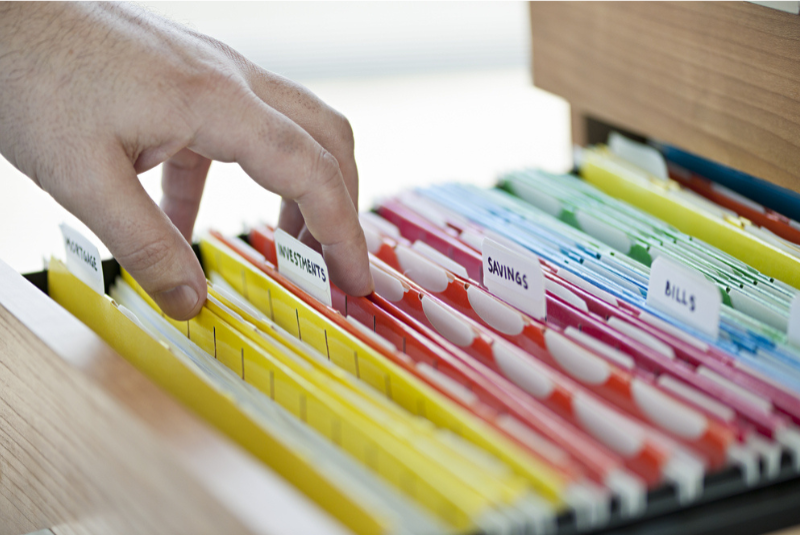 Colored office labels