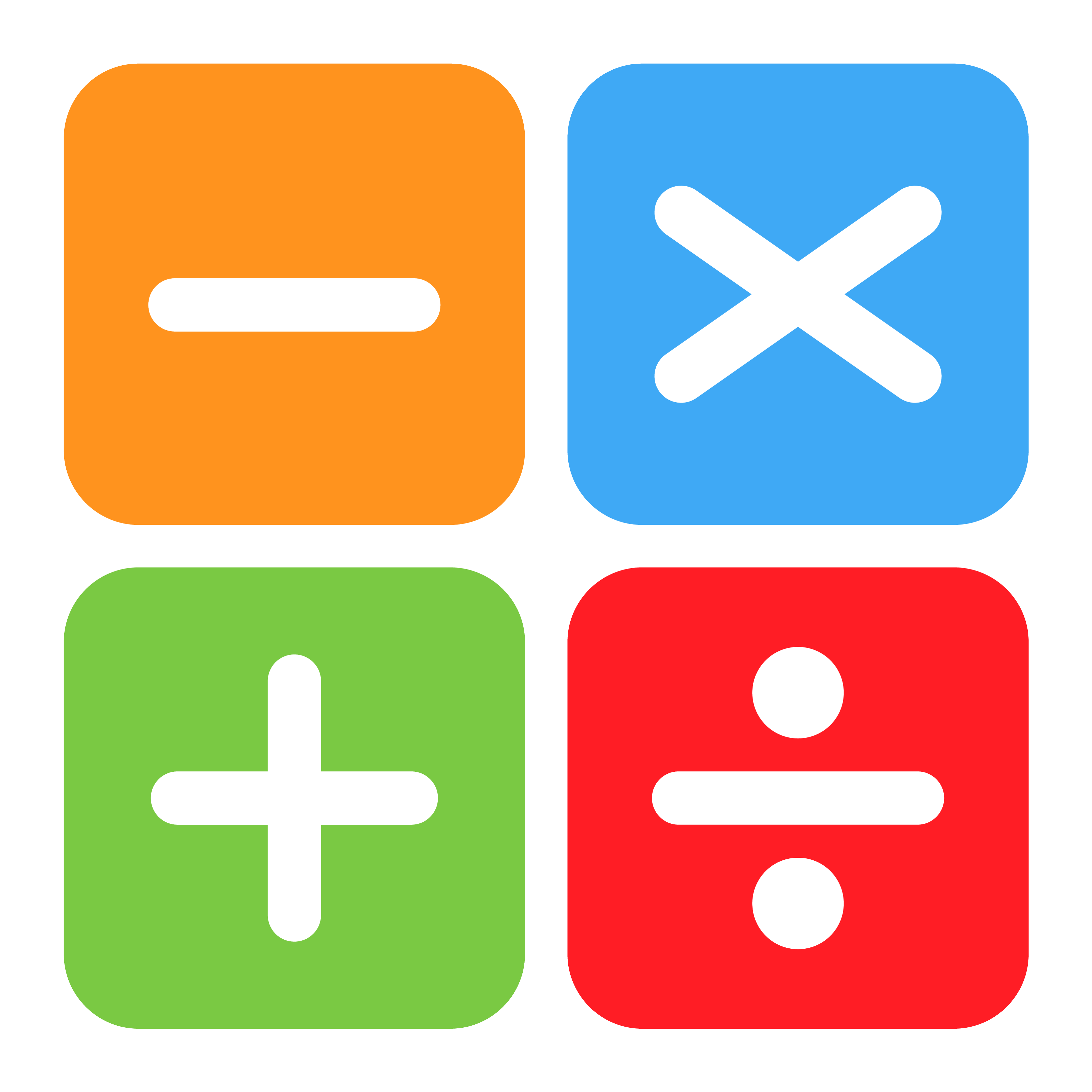 Diagram of mathematical operators.