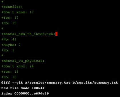 git diff main summary-statistics output, second part
