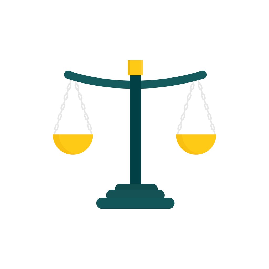 An icon representing a scale.