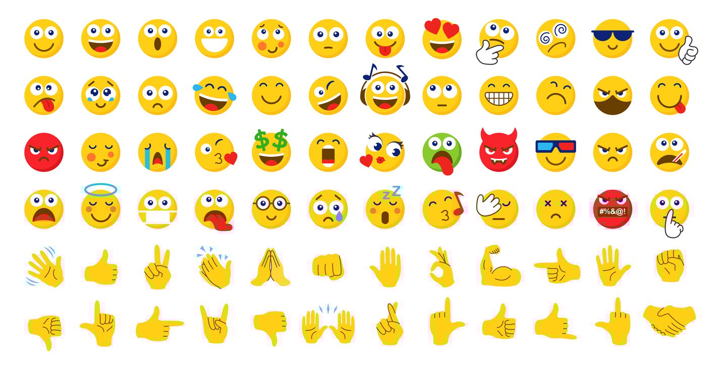 A series of emojis.