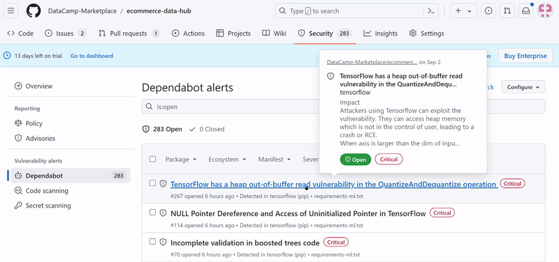 Reviewing and Merging the Security Update