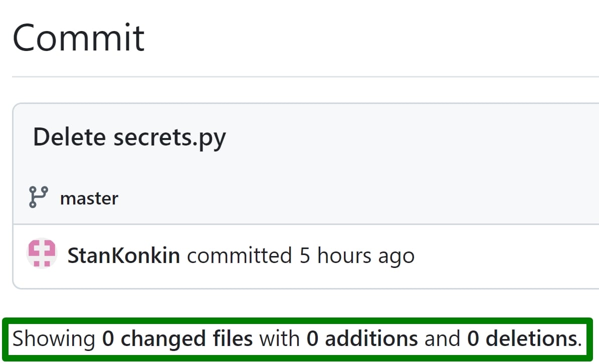 overwritten history for Delete secrets.py
