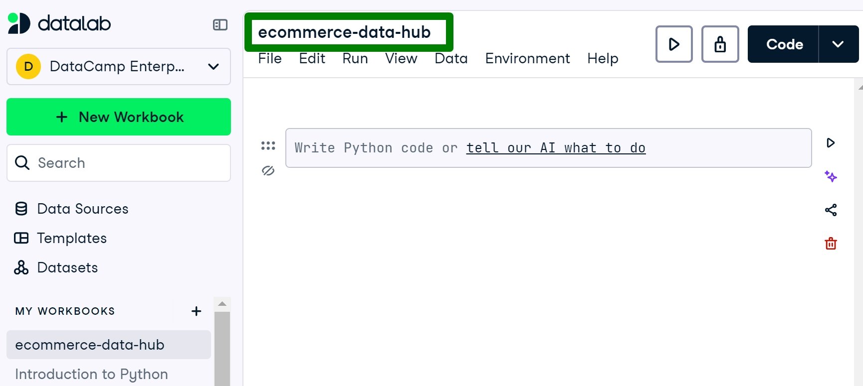 Emily works in DataLab