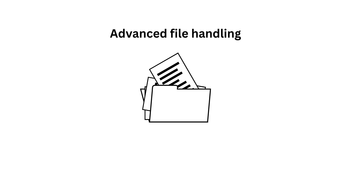 icon representing advanced file handling