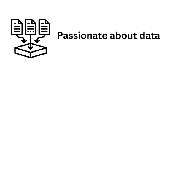Icon representing merging several data sources into one joint dataset