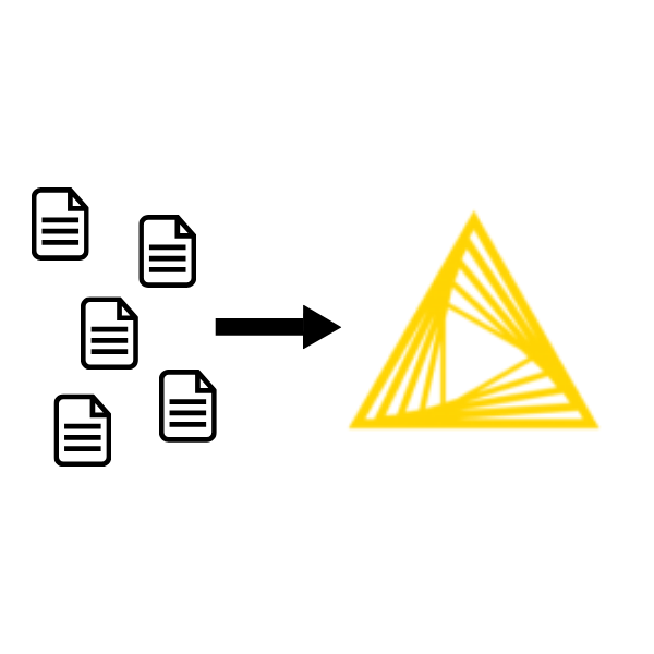 icons showing multiple files imported into KNIME