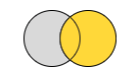 icon with a Venn diagram representing a right outer join