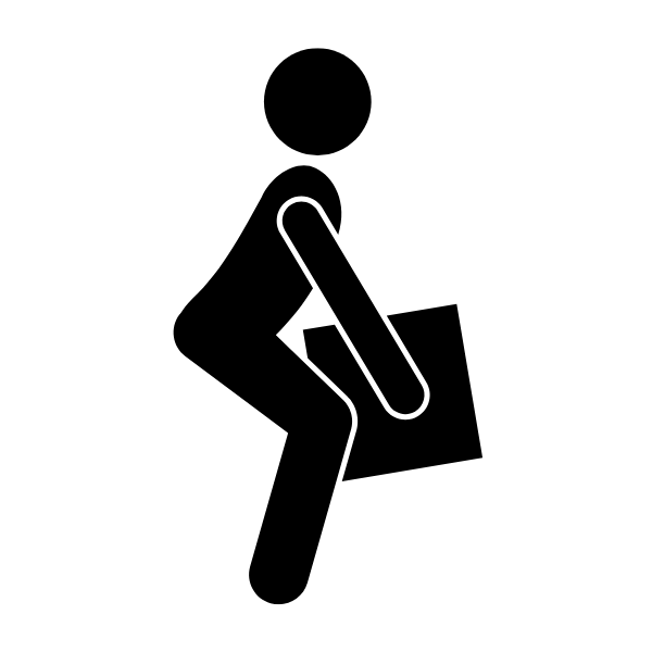 icon showing manual work