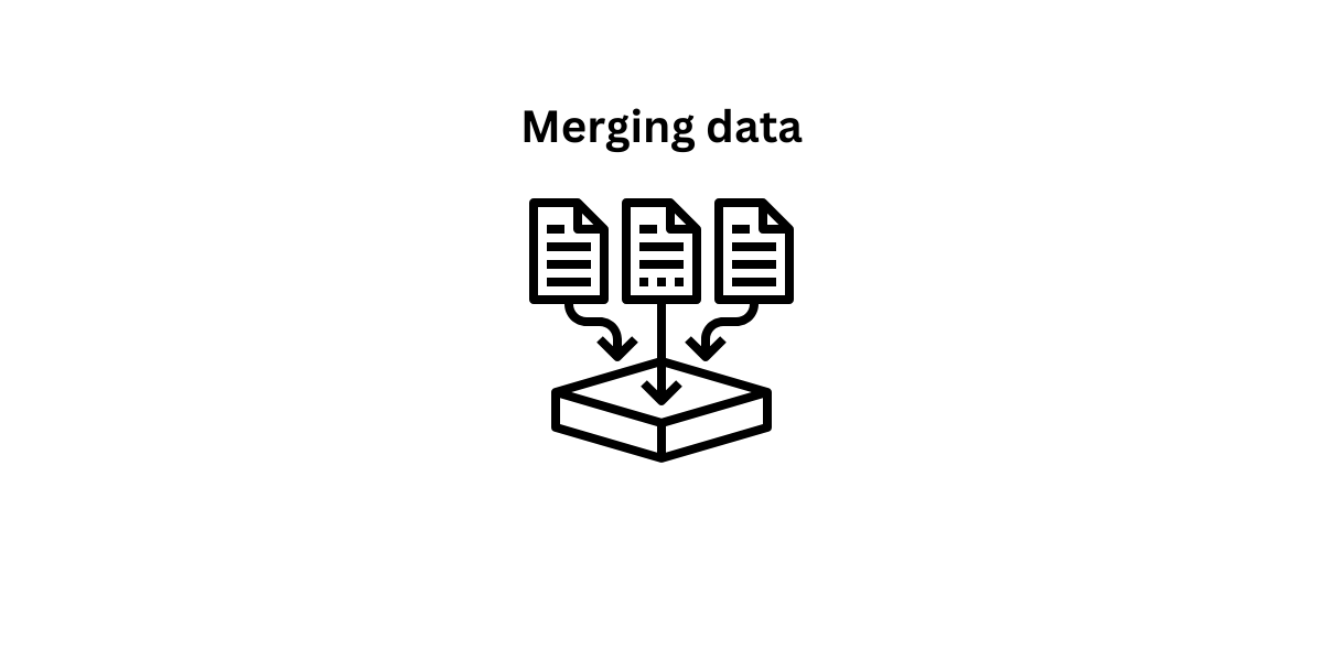 icon representing data merge