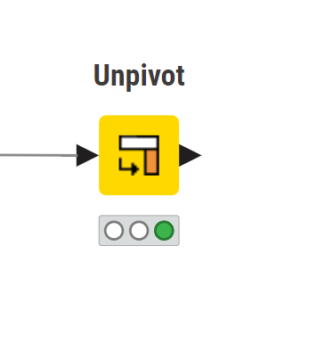 an image of the KNIME Unpivot node