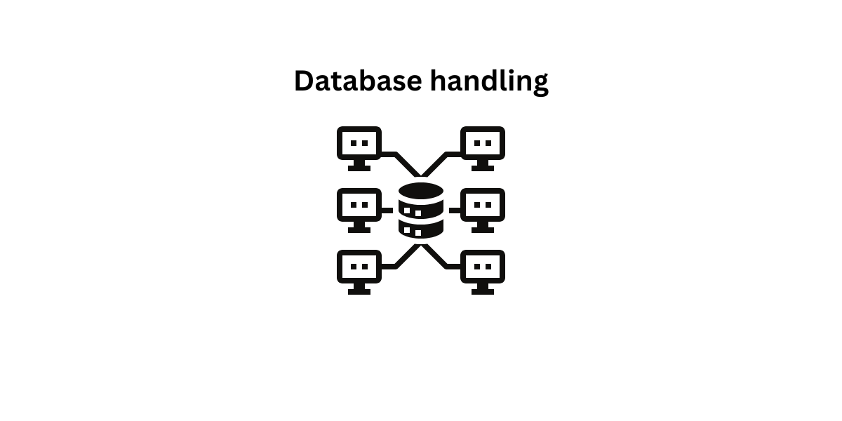 icon representing working with a database