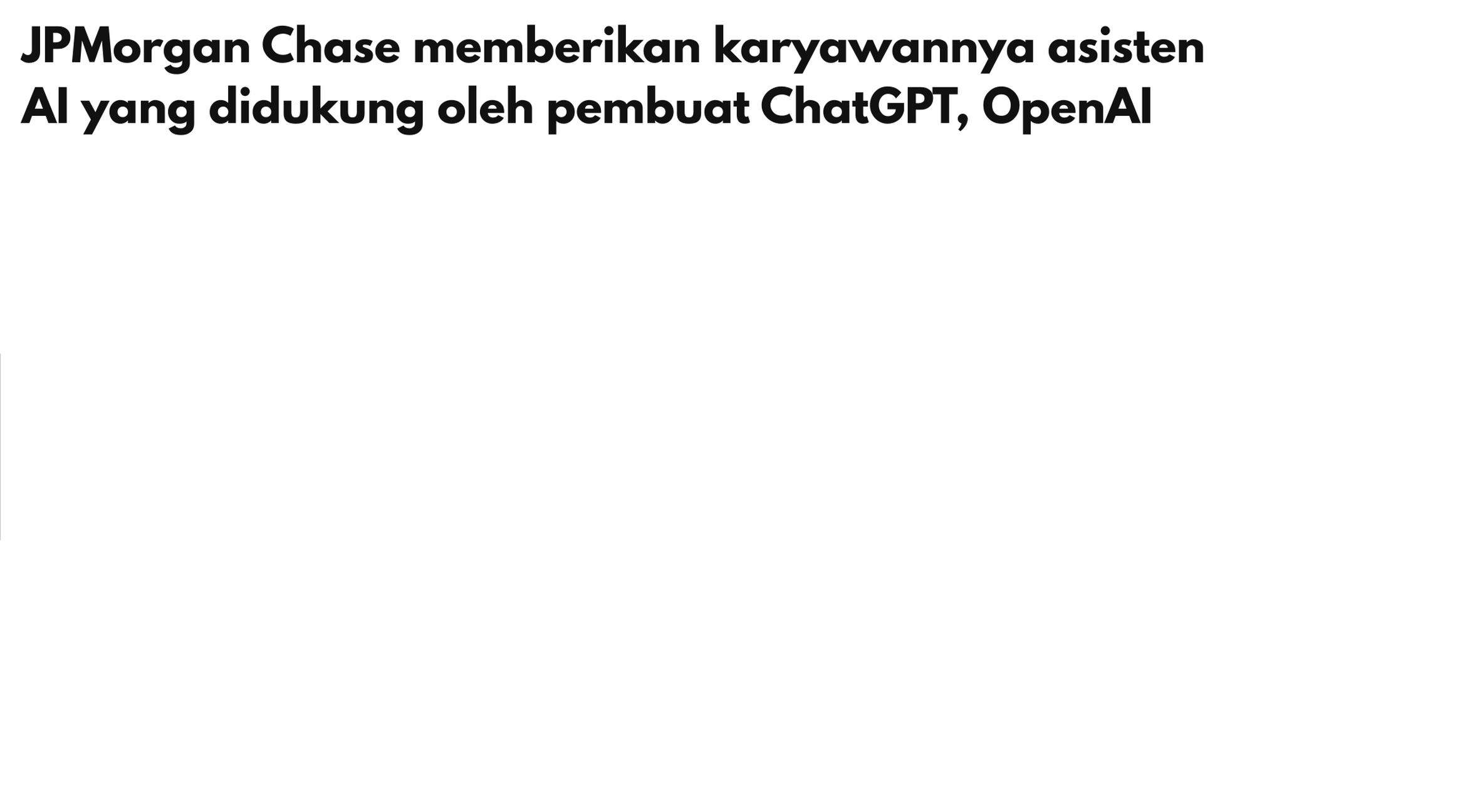 Berita utama tentang bisnis yang mengembangkan dan mengadopsi model GPT