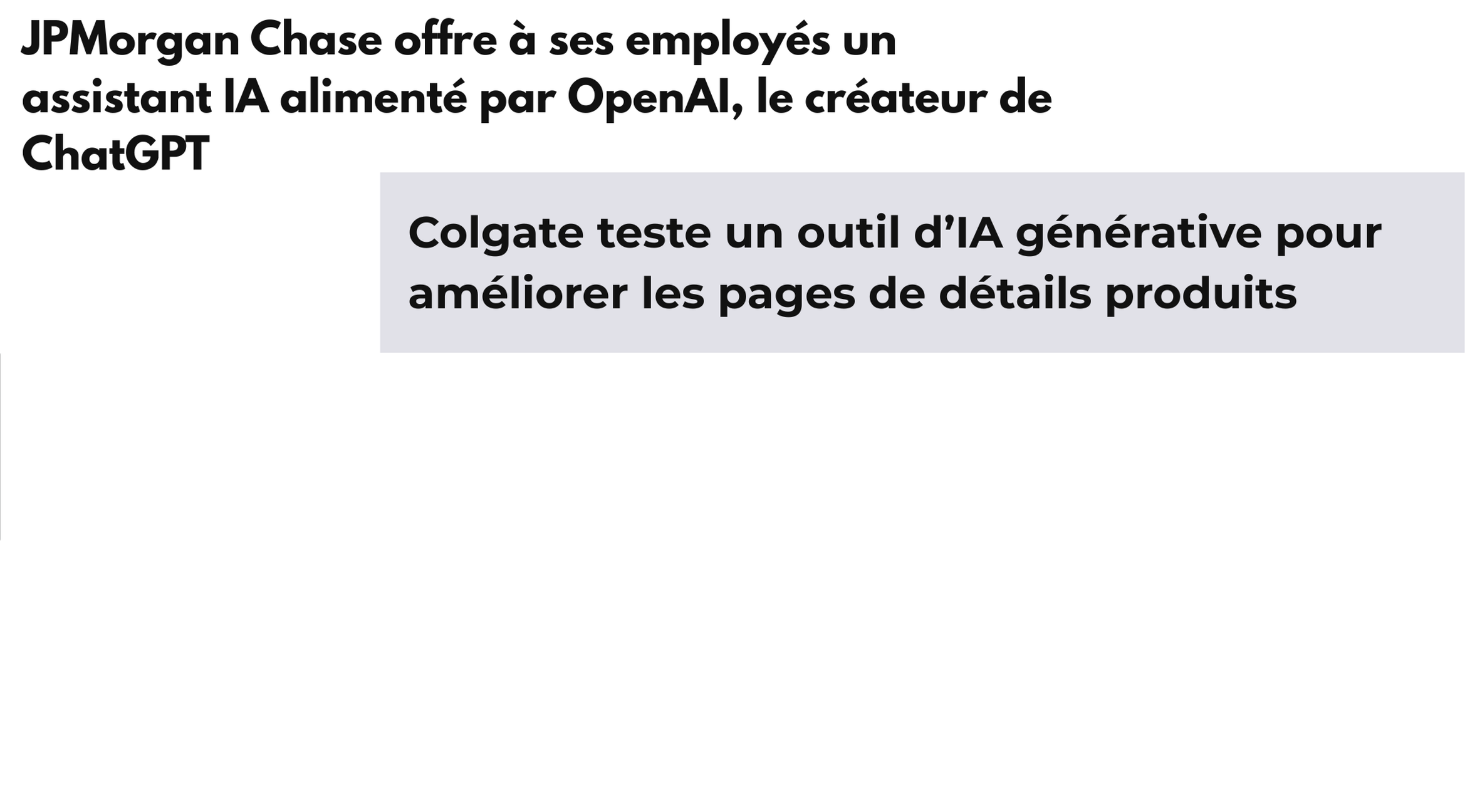 Actualités concernant les entreprises qui développent et adoptent des modèles GPT