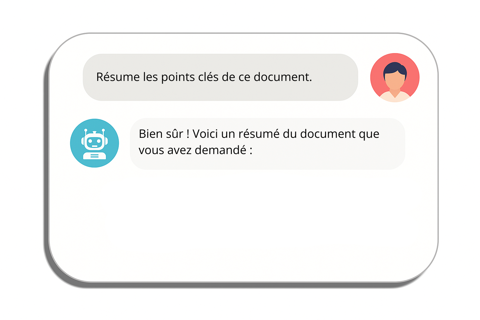 Le chatbot accepte la tâche