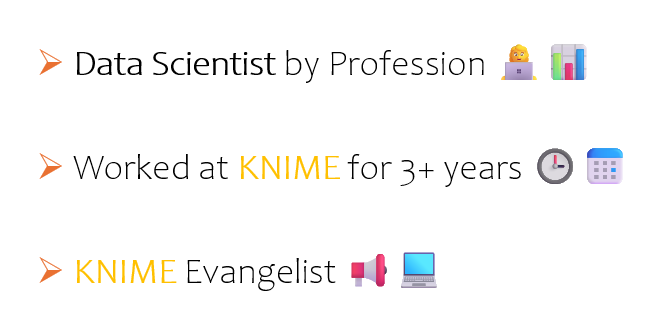 Image describing my experience with KNIME